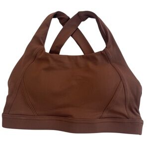 Chocolate Brown Sports Bra Size S No Brand Name